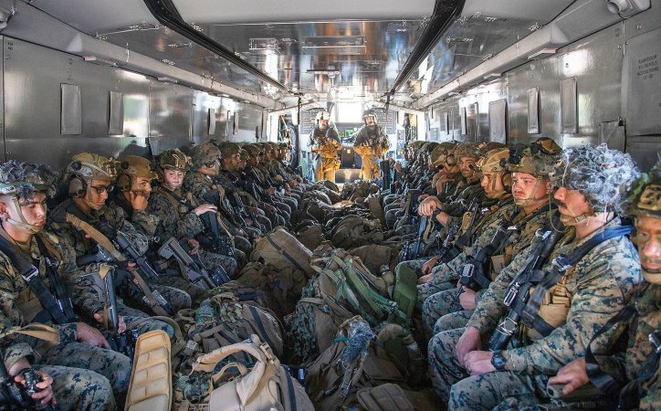 This Is Our First Look Inside A CH-53K King Stallion Fully Loaded With Marines