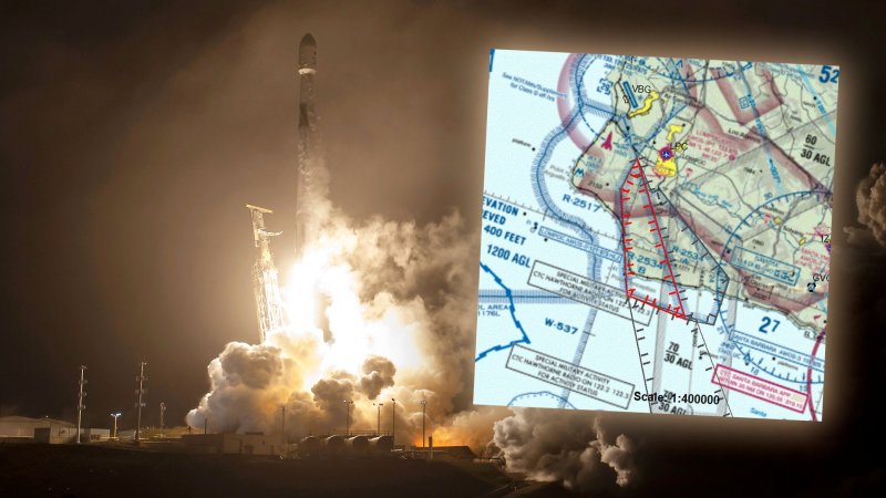 SpaceX Rocket Will Make a Highly Unusual Flight Along California’s Coast Overnight