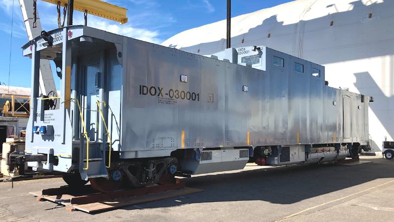 Armored Caboose Designed To Protect Navy Nuclear Waste Trains Begins Final Testing