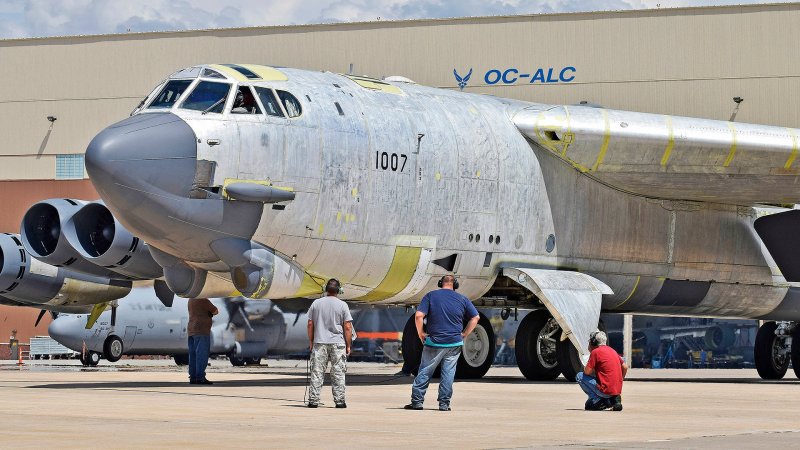 Resurrected B-52H ‘Ghost Rider’ Reenters Active Service At Minot AFB